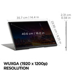 ViewSonic 16" 60Hz LED Monitor, Black (VG1656N)