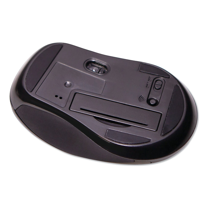 Innovera Mid-Size Wireless Optical USB Mouse, Black (IVR61500)