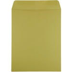 JAM Paper Booklet Envelope 10" x 13", Chartreuse Green, 100/Pack (212813512d)