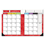 Teacher Planner, Weekly/monthly, Two-Page Spread (seven Classes), 10.88 X 8.38, Balloon Theme, Black Cover