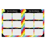 Teacher Planner, Weekly/monthly, Two-Page Spread (seven Classes), 10.88 X 8.38, Balloon Theme, Black Cover