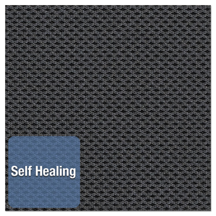 Prestige Gray Diamond Mesh Bulletin Board, 72" x 48", Gray Surface, Silver Aluminum/Plastic Frame