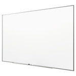 Fusion Nano-Clean Magnetic Whiteboard, 96" x 48", White Surface, Satin Aluminum Frame