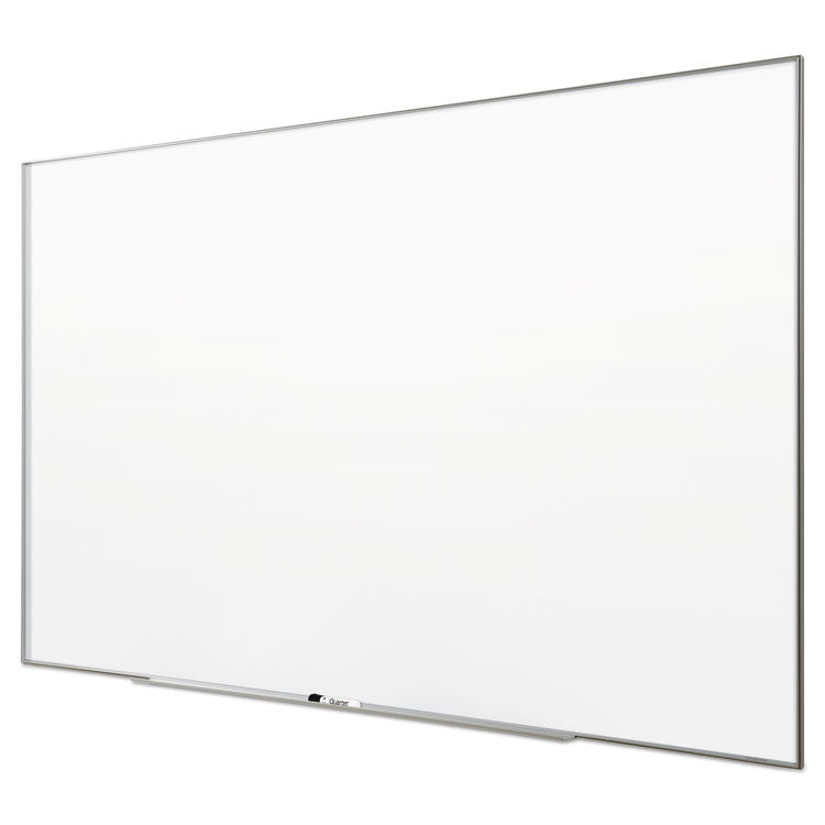 Fusion Nano-Clean Magnetic Whiteboard, 96" x 48", White Surface, Satin Aluminum Frame