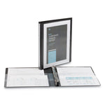 Heavy-Duty View Binder With Durahinge And One Touch Slant Rings, 3 Rings, 0.5" Capacity, 11 X 8.5, Black