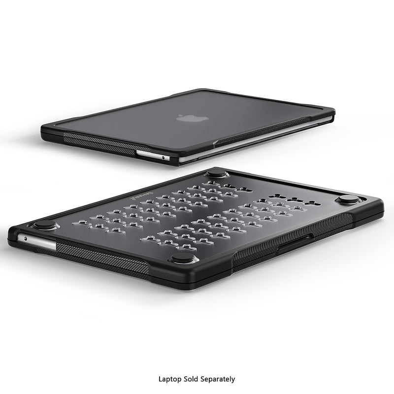 SaharaCase Raider Series 16" Laptop Case, Shock Absorbing, Black/Clear (LT00044)