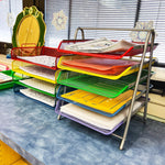 Mind Reader 5-Compartment Metal Desk Tray, Multicolor (5TPAPER-ASST)