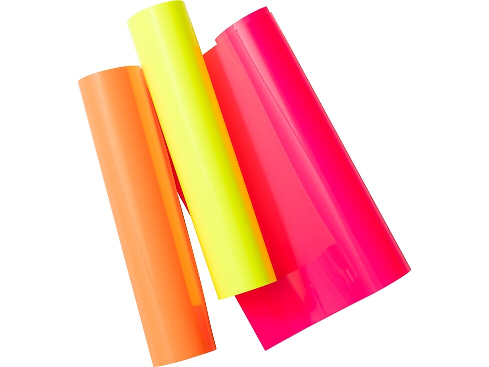 Cricut Joy Xtra Smart Iron-On Glow Sticks Die Cutting Heat-Transfer Vinyl, Assorted Colors, 3/Pack (2010396)