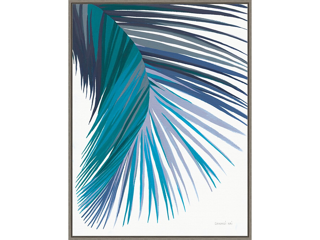 Amanti Art Retro Palm Leaf II Cool, Canvas, 23" x 30" (A42675516436)