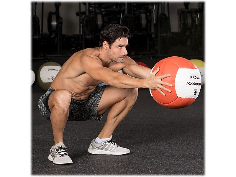 Champion Sports RHINO Promax Orange/White Medicine Ball, 6 Lbs. (RPX6)
