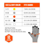 Ergodyne ProFlex 7031 Nitrile Coated Cut-Resistant Gloves, Large, A3 Cut Level, Gray, 144 Pairs (17884)