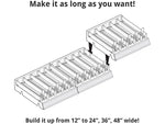 Azar 2.63" x 12" Pegboard 5-Compartment Cosmetic Tray, Clear, 2/Pack (225830-SHORT-CLR-2PK)