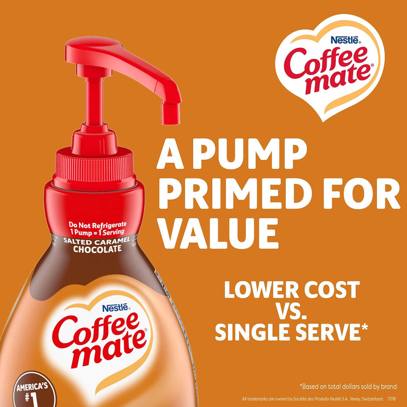 Coffee mate Salted Caramel Chocolate Lactose Free Liquid Creamer, 50.7 fl. oz. (12323367)