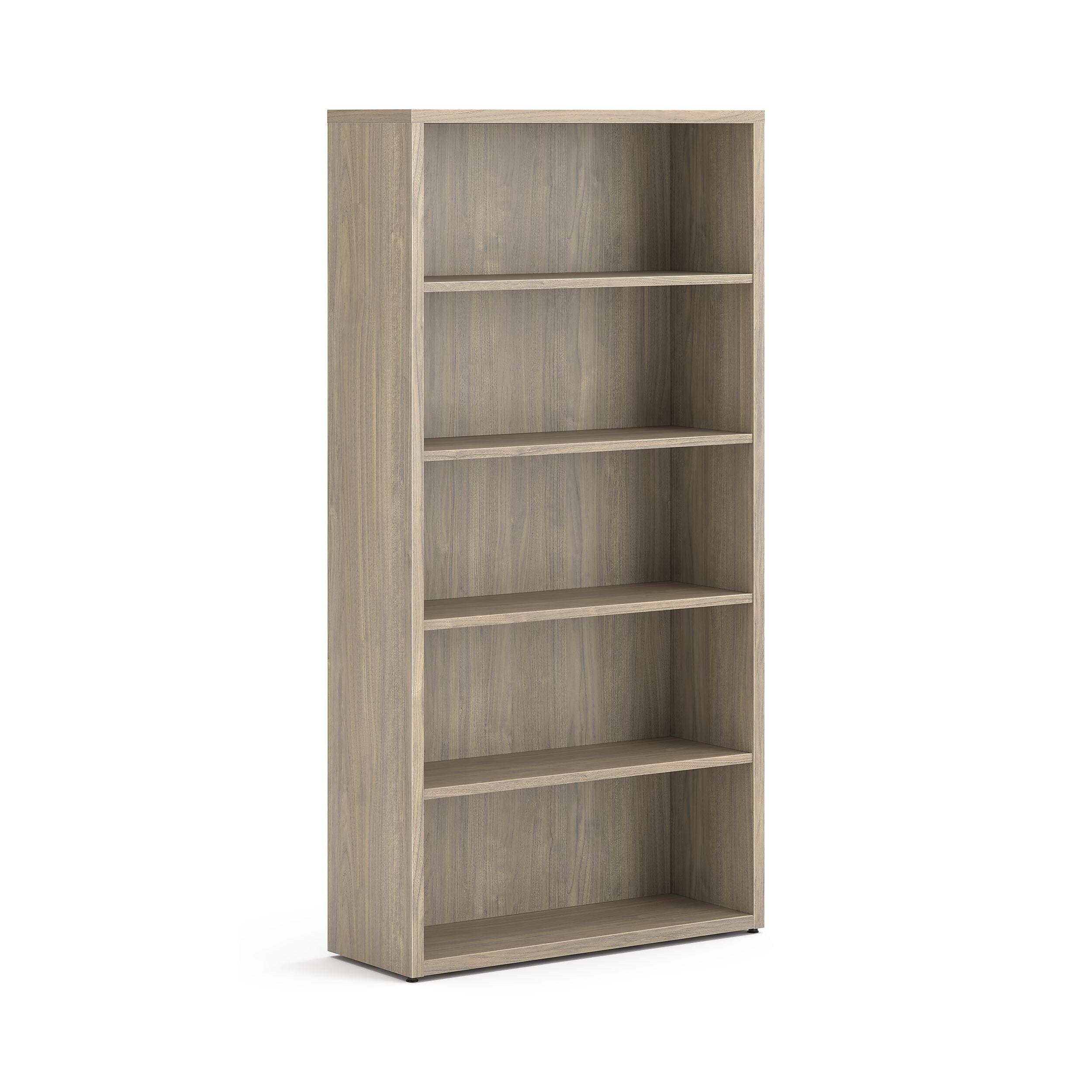 HON 10500 Series 71"H 5-Shelf Bookcase, Kingswood Walnut Laminate (HON105535LKI1)
