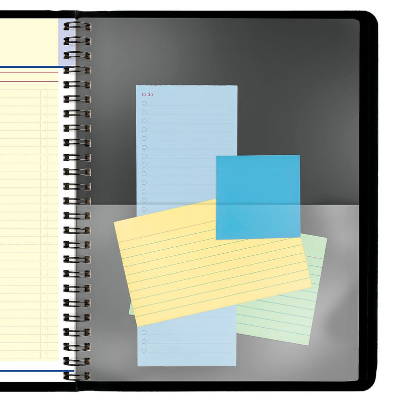 2026 AT-A-GLANCE QuickNotes 7" x 8.75" Monthly Planner, Faux Leather Cover, Black (76-08-05-26)