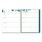 2025-2026 Blue Sky Bakah Floral 8.5" x 11" Academic Weekly & Monthly Planner, Plastic Cover, Beige/Blue (BLS131951)