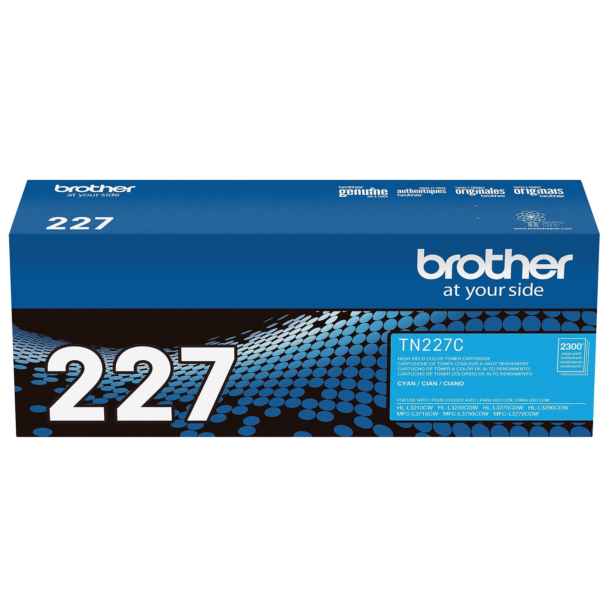 Brother TN-227 Cyan High Yield Toner Cartridge (TN227C)