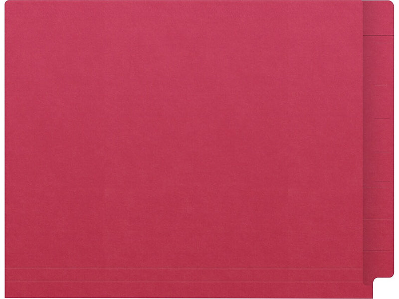 Medical Arts Press Kardex Match Reinforced End Tab File Folder, Straight Cut, Letter Size, Red, 50/Box (S-09484-RED)