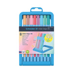 Schneider Slider Edge XB Pastel Ballpoint Pens with Convertible Case/Stand, Stick, Extra-Bold 1.4mm, Assorted, 8/Set