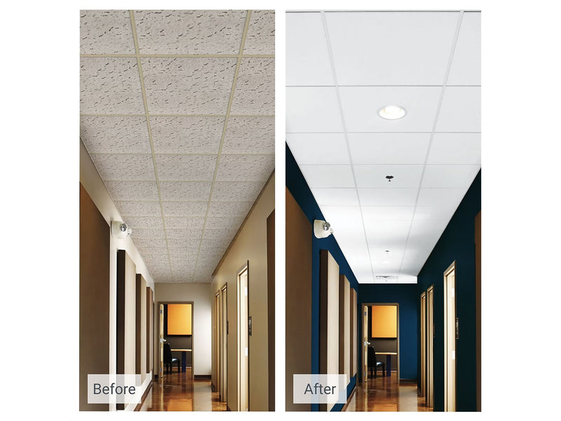 Armstrong DUNE Second Look Tegular Edge Ceiling Tile, 24" x 48", White, 10/Carton (BP2712A)