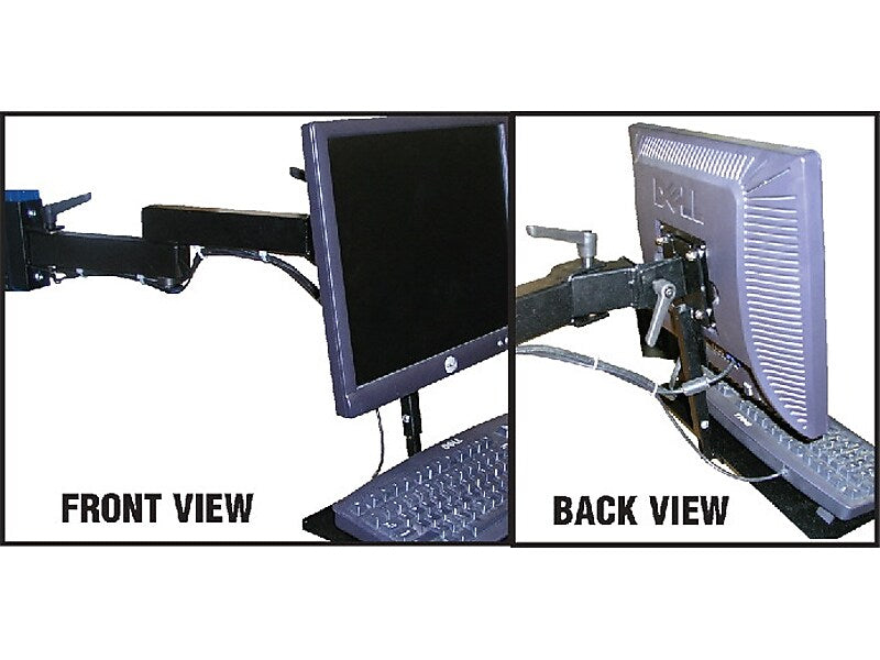 PRO-LINE Adjustable Flat-Screen Monitor Arm, Black (FSMA)