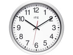 Infinity Instruments Intrinsic Prosaic ITC Wall Clock, 12"Dia. (14529SV-830)