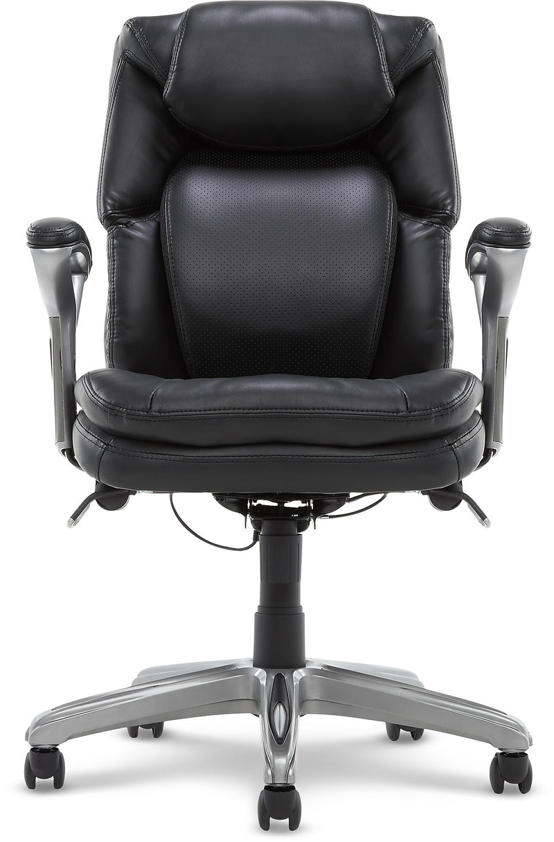 Serta AIR Bonded Leather Executive Chair, Black (CHR200100)