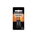 Duracell AAAA Alkaline Battery, 2/Pack (MX2500B2PK)