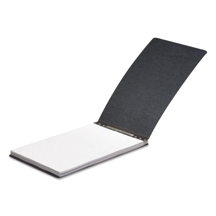 Presstex Report Cover With Tyvek Reinforced Hinge, Top Bound, Two-Piece Prong Fastener, 2" Capacity, 11 X 14, Black/black