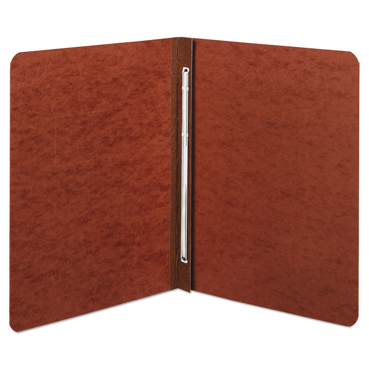Presstex Report Cover With Tyvek Reinforced Hinge, Two-Piece Prong Fastener, 3" Capacity, 8.5 X 11, Red/red