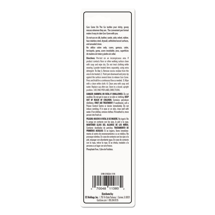 Mess-Free Pen Cleaner, Citrus Scent, 0.34 Pen Applicator