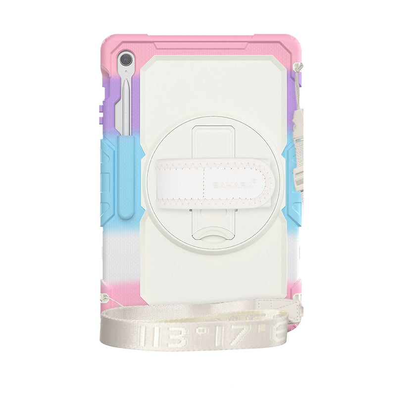 SaharaCase Raider Series TPU 13.1" Heavy Duty Case with Hand Strap for S10 FE+, Sunset Sorbet (TB00471)