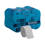 Compact Recycled Coreless Toilet Paper, 2-Ply, White, 1500 Sheets/Roll, 18 Rolls/Carton (19378)