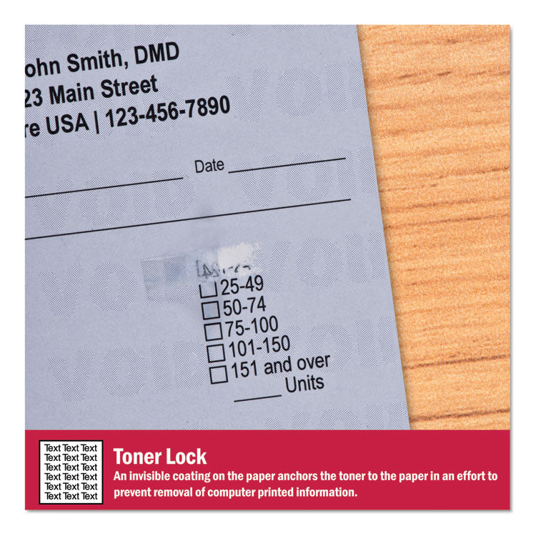 Medical Security Papers, 24 lb Bond Weight, 8.5 x 11, Blue, 500/Ream