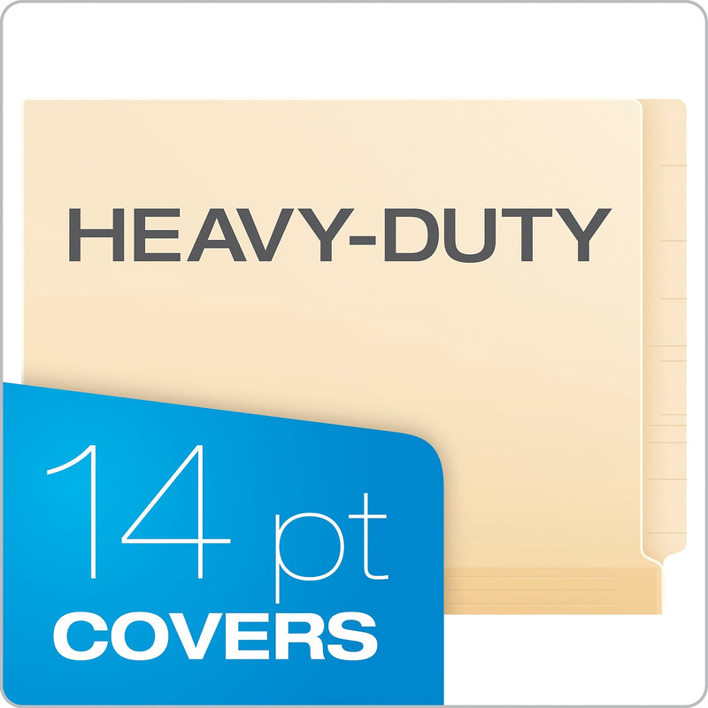 Pendaflex Recycled End Tab File Folder, Straight Cut, Letter Size, Manila, 50/Box(ESS11230)