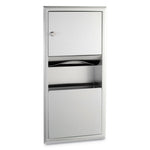 Classicseries Recessed Paper Towel Dispenser/waste Receptacle, 14 X 3.94 X 28, Stainless Steel