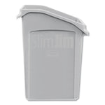 Slim Jim Under-Counter Container, 23 Gal, Polyethylene, Gray