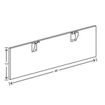 HON Laminate Modesty Screen, 48"W x 13"H, Florence Walnut (HUSLMOD1348.LFW1.FW.P)