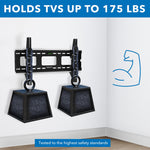 Mount-It! Low-Profile Tilting TV Wall Mount for 37"-80" Flat Screen TVs (MI-318B)