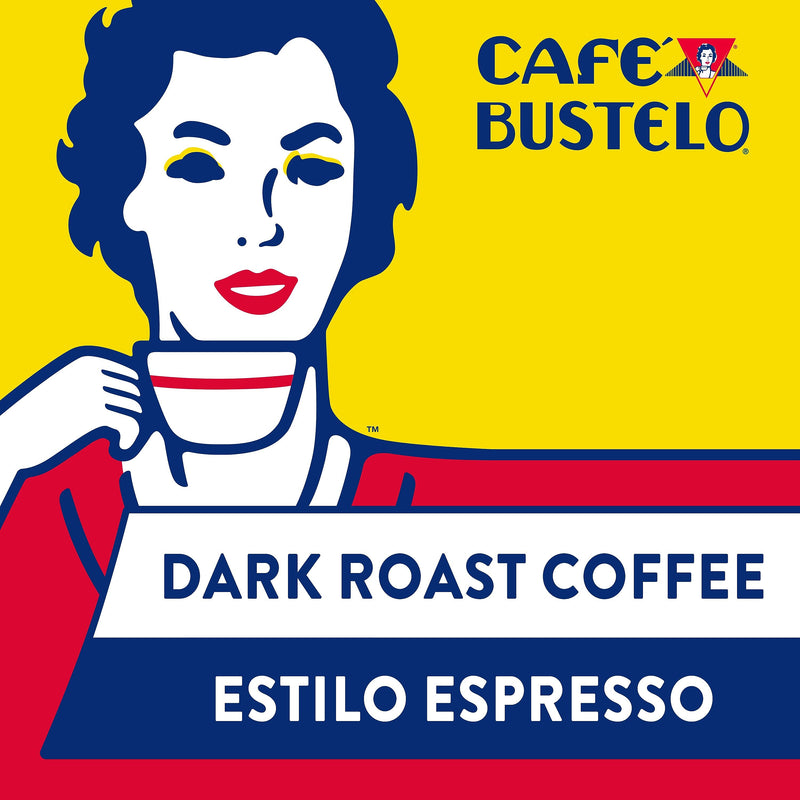 Café Bustelo Espresso Ground Coffee, Dark Roast, 10 oz., Each (BUS1720)