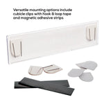 Deflect-O Rectangular School Name Plates, 2" x 8.5" (DEF587501)