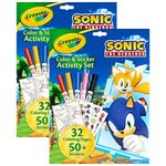 Crayola Color & Sticker Sonic Activity Book, 32 Pages, 2/Bundle (BIN040859-2)