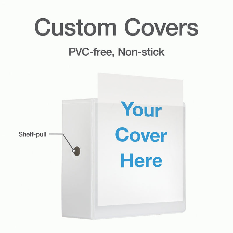 Cardinal XtraLife ClearVue Heavy Duty 5" 3-Ring View Binders, D-Ring, White (26350)