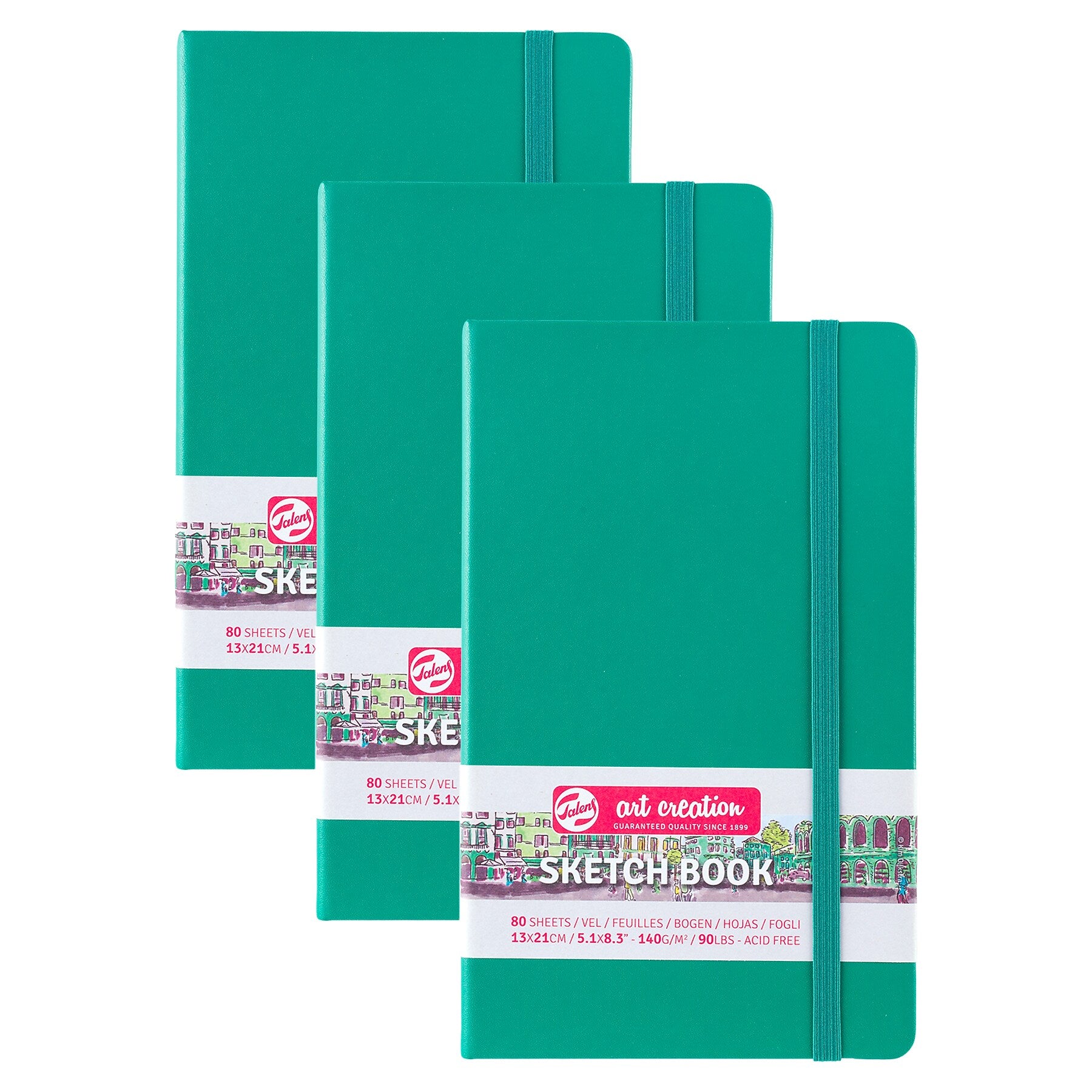 Talens Art Creation 5.1" x 8.3" Sketch Book, 80 Sheets/Book, 3/Bundle (TLN9314332M-3)