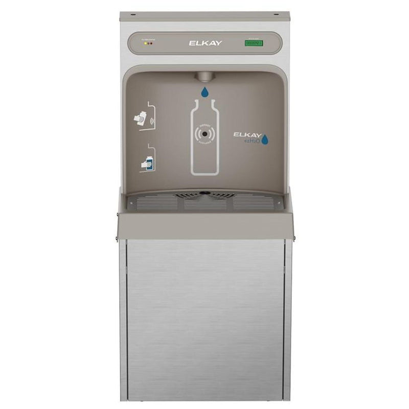 Elkay EZH2O 8GPH Surface Mounted Hands Free Bottle Filling Station, Stainless Steel (LZ8WSSSMC)