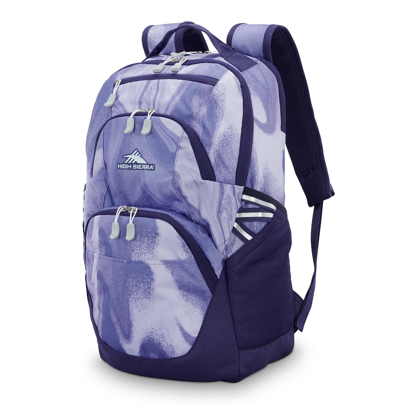 High Sierra Swoop SG Backpack, Medium, Purple Marble Swirl (130360-A634)