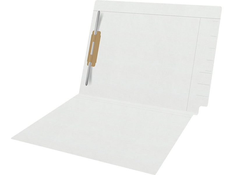 Medical Arts Press Kardex Match Reinforced End Tab File Folder, Straight Cut, Letter Size, White, 50/Box (S-09483-WHT)