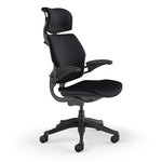 Humanscale Freedom Headrest Ergonomic Fabric Swivel Task Chair, Black (F211GCF10XFSHNSC)