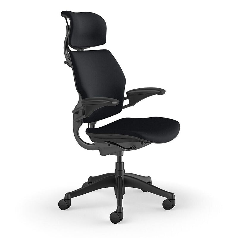 Humanscale Freedom Headrest Ergonomic Fabric Swivel Task Chair, Black (F211GCF10XFSHNSC)