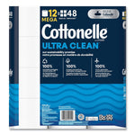 Cottonelle Ultra CleanCare Toilet Paper, 1-Ply, White, 284 Sheets/Roll, 48 Rolls/Carton (KCM55489)